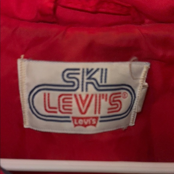 Levi's Color-Block Red and Blue Jean Jacket - Picture 2 of 3